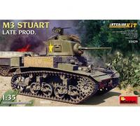 Miniart 35429 - 1:35 - US M3 Stuart Produzione Tardiva Interno - Nuovo