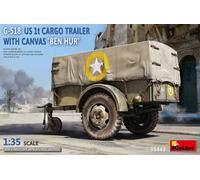 MINIART 35443 1/35 G-518 US 1t Cargo Trailer "Ben Hur" with Canvas