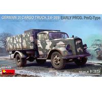 Miniart 35445 - 1:3 5 German 3t Cargo Camion 3,6 -36S Early Prod Pmq-Type Nuovo