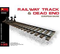 MINIART 35568 MODELLINO FERROVIARIO CON DEAD END. CALIBRO EUROPEO 1/35