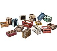 MiniArt 35651 1:35 - Scatole di legno (16) per bevande/vita. - Replica fedele all'originale, modellismo, kit di costruzione in plastica, fai da te, hobby, incollaggio, modellismo, assemblaggio, non