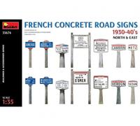 MINI ART 1/35 FRENCH CONCRETE ROAD SIGNS 1930-40S. NORTH AND EAST