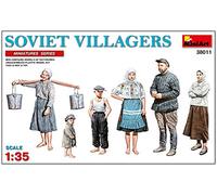MiniArt 38011 1:35 figure Sov. abitanti del villaggio (6) - replica fedele all'originale, modellismo, kit di costruzione in plastica, fai da te, hobby, incollaggio, modellismo, assemblaggio, non