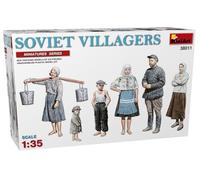 MiniArt 38011 1:35 figure Sov. abitanti del villaggio (6) - replica fedele all'originale, modellismo, kit di costruzione in plastica, fai da te, hobby, incollaggio, modellismo, assemblaggio, non