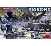 Mini Art 38036 1:35 Fig. piccioni (36)- replica originale, modellismo, kit in plastica, artigianato, hobby, incollaggio, kit modello, montaggio, non verniciato