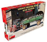 1:35 Miniart Lanz Bulldog D8506 Tractor With Trailer 1942 Kit MA38038 Modellino