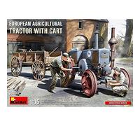 Miniart 38055 - 1/35 Europeo Agricultural Trattore Con Cart - Nuovo