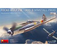 Miniart 48040 - 1/48 Focke-Wulf Fw 190D-9. Mimetall Prod. Kit Base. Caccia