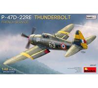 Miniart 48047 1/48 P-47D-22RE Thunderbolt - Kit Base French Service - Nuovo