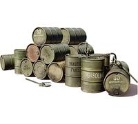 Miniart - 49001 U.S. Fuel Drums 55 Gal., Scala 1:48, Plastic Model Kit, Modello in Plastica da Montare, Modellismo