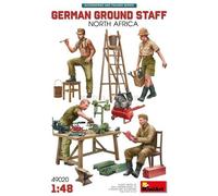 German Ground Staff With Accessories. North Africa Figure 1:48 Plastic Model Kit