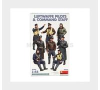 MiniArt Figurini 1:48 - Piloti della Luftwaffe e personale di comando