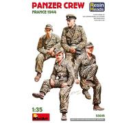 MINIART 53015 MODELLO EQUIPAGGIO PANZER. FRANCIA 1944. TESTE IN RESINA 1/35
