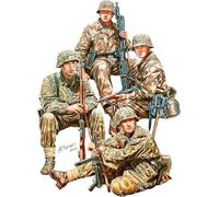 German Tank Riders Set 1. Resin Heads Figure 1:35 Plastic Model Kit MINIART