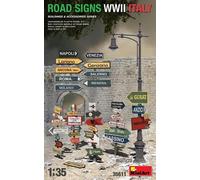 Miniart 550035611 - 1:35 Segnali Stradali WWII Italia - Nuovo
