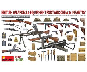MiniArt: British Weapons & Equiment for Tank Crew & Infantry in 1:35