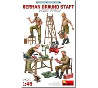 German Ground Staff With Accessories. North Africa Figure 1:48 Plastic Model Kit