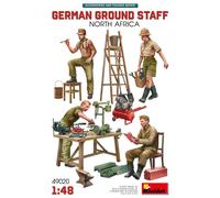 Miniart GERMAN GROUND STAFF W/ACCESSORIES NORTH AFRICA KIT 1:35