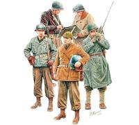 Miniart MA35477 1/35 American Officer Special Edition - Set di 5 statuette in plastica