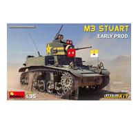 MiniArt Maquette M3 Stuart Early 1/35 Interno Completo Carro Leggero US Ww2