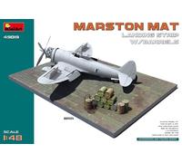 Miniart MARSTON MAT LANDING STRIP W/BARRELS KIT 1:48