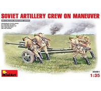MINIART MIN35081 SOVIET ARTILLERY CREW ON MANEUVER KIT 1:35 Modellino