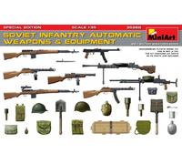 MINIART MIN35268 SOVIET INFANTRY AUTOMATIC WEAPONS & EQUIPMENT KIT 1:35 Modelli