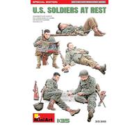 MiniArt- US Soldiers at Rest Militare 1:35-Soldati statunitensi a Riposo (Edizione Sepcial), MA35318