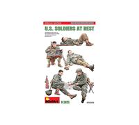 MINIART MIN35318 U.S.SOLDIERS AT REST.SPECIAL EDITION KIT 1:35 Modellino