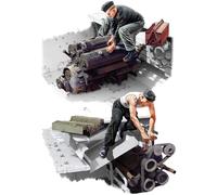 MiniArt Kit in plastica 1:35 Maybach HL120 motore per Panzer III/IV con squadra riparazione MIN35331
