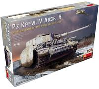 Miniart MIN35337 1:35-Pz.Kpfw.IV Ausf H Nibelungenwork Mid Prod Scale Model kit,