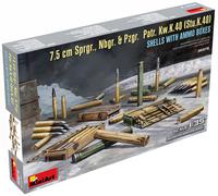 Miniart MIN35375 1:35-7.5 cm Sprgr Nbgr,Pzgr,Patr,Kw.K.40 Shells, Unpainted