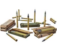 1:35 MINIART 7.5 Cm Pak 40 Ammo Boxes + Shells Military Set I 1945 Kit MA35398