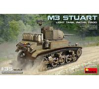 MINIART MIN35425 M3 STUART LIGHT TANK INITIAL PROD. KIT 1:35 Modellino