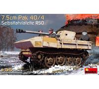 MINIART MIN35483 7,5 cm PAK 40/4 AUF GEP.SELBSTFAHRLAFETTE RSO KIT 1:35 Modellin