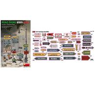 MINIART MIN35611 ROAD SIGNS WWII ITALY KIT 1:35 Modellino