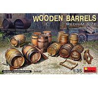 Wooden Barrels. Medium Size Diorama 1:35 Plastic Model Kit MINIART