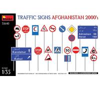 MiniArt MIN35640 1:35-Segnali stradali Afghanistan 2000's Scala Model Kit, model