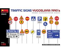 MINIART MIN35643 TRAFFIC SIGNS YUGOSLAVIA 1990s KIT 1:35 Modellino