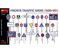MINIART MIN35645 FRENCH TRAFFIC SIGNS 1930-40s KIT 1:35 Modellino
