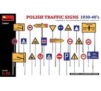 MINIART MIN35664 POLISH TRAFFIC SIGNS 1930-40s KIT 1:35 Modellino