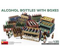 MINIART MIN35665 ALCOHOL BOTTLES w/BOXES KIT 1:35 Modellino