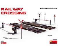 MINIART MIN35666 PASSAGGIO A LIVELLO RAILWAY CROSSING KIT 1:35 Modellino
