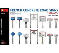 MINIART MIN35674 FRENCH CONCRETE ROAD SIGNS 1930-40 NORTH & EAST KIT 1:35 Modell