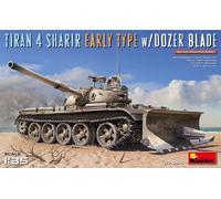 MINIART MIN37044 TIRAN 4 SHARIR EARLY TYPE W/DOZER BLADE KIT 1:35 Modellino