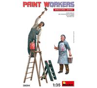 MINIART MIN38094 PAINT WORKERS WITH ACCESSORIES KIT 1:35 Modellino