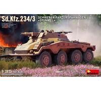 MINIART MIN53001 SD.KFZ.234/3 SCHWERER PANZERSPAHWAGEN STUMMEL KIT 1:35 Modellin