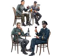 MiniArt Mini Art 550035396 35396 1:35 Fig. Dt. Soldati in Café (4) - replica fedele all'originale, modellismo, kit di costruzione in plastica, artigianato, hobby, incollaggio, modellismo,