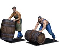 Miniart - miniart 38070 uomini con botti di legno