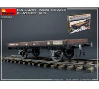 Miniart RAILWAY NON-BRAKE FLATBED 16.5 t KIT 1:35